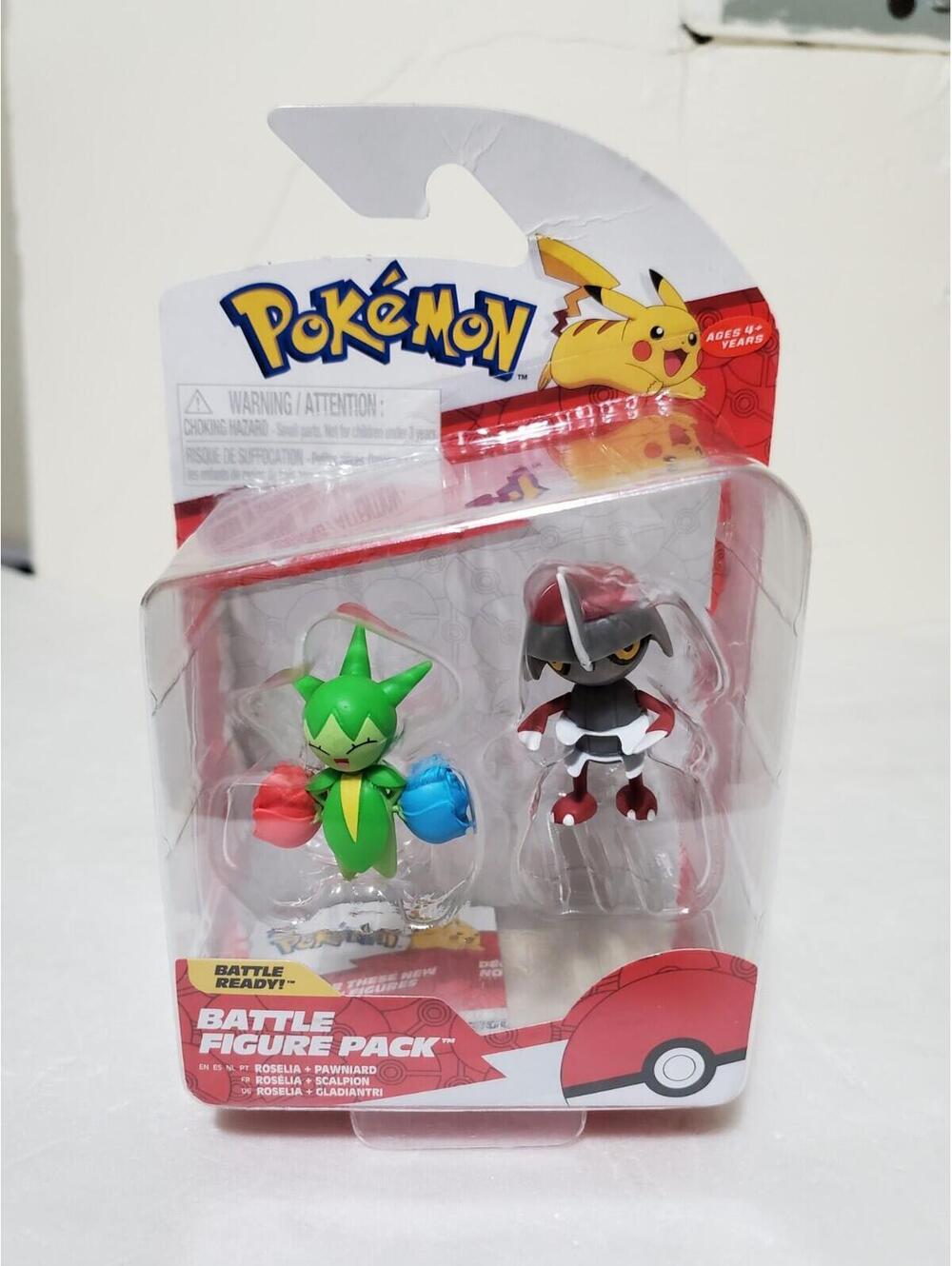 Pokemon Battle Figure Roselia & Pawniard 3-Inch Mini Figure 2-Pack